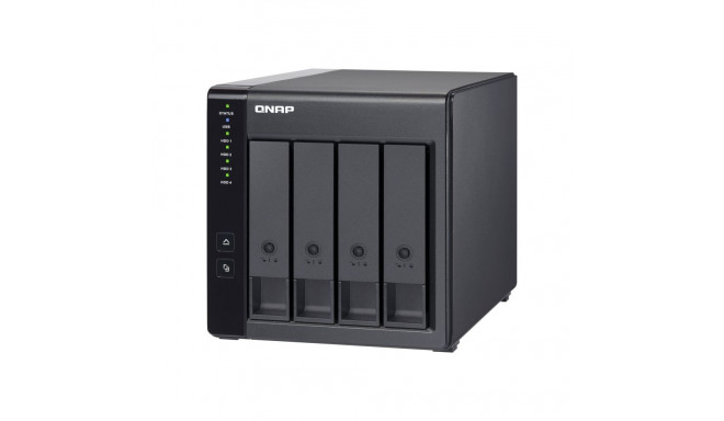QNAP 4-pesaline TR-004 kuni 4 HDD/SSD kuumvahetusega mikroprotsessoriga ja riistvaralise RAID-iga