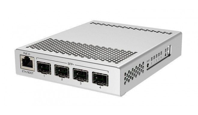 Switch|MIKROTIK|1x10Base-T / 100Base-TX / 1000Base-T|4xSFP+|PoE ports 1|CRS305-1G-4S+IN
