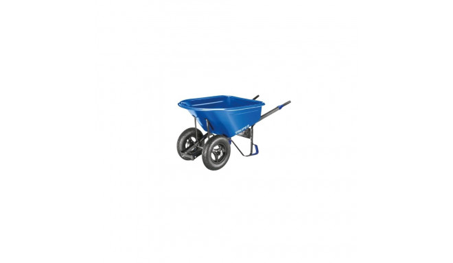 Professional heavy gauge HDPE wheelbarrow with pneumatic dual wheels 120L Truper® (3pcs)