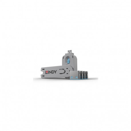 Lindy USB-pordi lukk 4002888404525 4P võtmega 4 tk, sinine