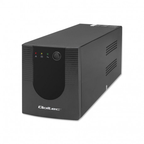 Qoltec 53776 uninterruptible power supply (UPS) Line-Interactive 1.5 kVA 900 W 4 AC outlet(s)