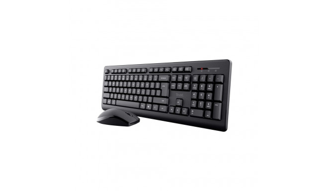 Trust Primo - set (wireless keyboard + wireless mouse), black