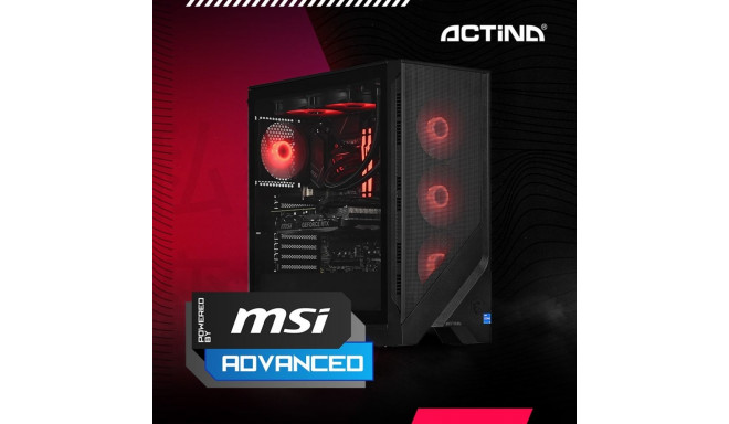 Actina 5901443347002 PC AMD Ryzen™ 7 7700X 32 GB DDR5-SDRAM 1 TB SSD AMD Radeon RX 7800 XT Midi Towe