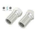 F plug 2 pcs 6,5mm