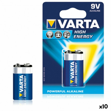 Aku Varta 6LR61 9V 9 V 580 mAh 1,5 V (10 Ühikut)