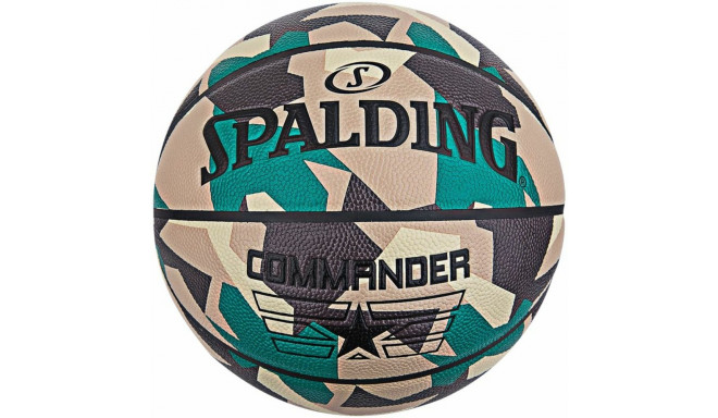 Basketball Ball Commander Poly Spalding Commander Brown 7 Synthetic (Size 7)