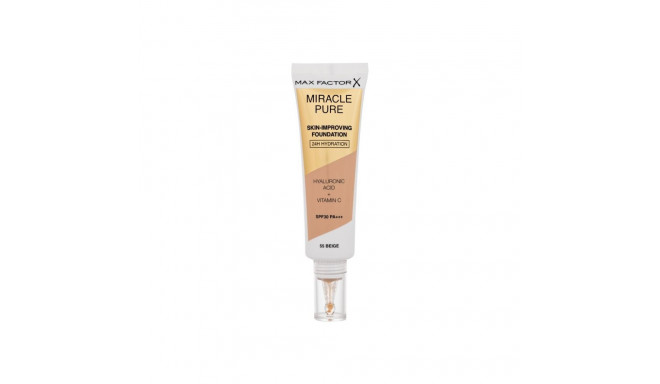 Max Factor Miracle Pure Skin-Improving Foundation (30ml) (55 Beige)