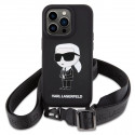 Karl Lagerfeld case Crossbody Silicone Ikonik Apple iPhone 15 Pro Max