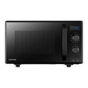 3-in-1 Microwave Oven with Grill and Combination Hob, 23 Litres, Rotating Plate with Storage, Timer,