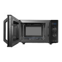 3-in-1 Microwave Oven with Grill and Combination Hob, 23 Litres, Rotating Plate with Storage, Timer,