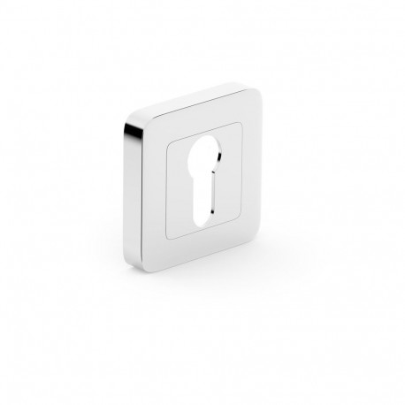PZ ESCUTCHEON ON SQUARE ROSET, CHROME