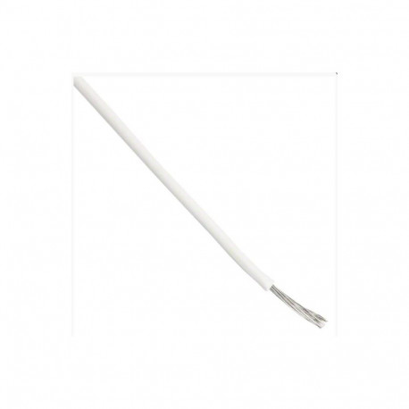 Montaažijuhe 0,81mm², valge AWG18 600V -40°C...105°C EcoWire mPPE UL11028 305m