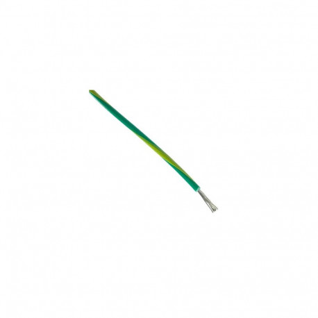 Montaažijuhe 0,82mm², roheline-kollane AWG18 PVC -20…105°C UL1015 305m