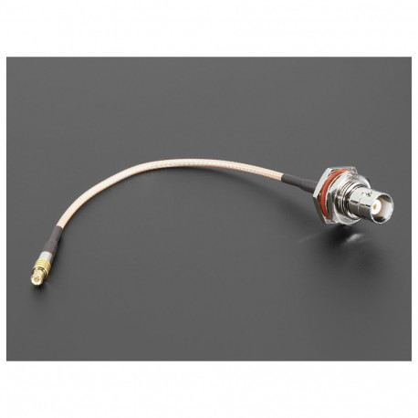 RF adapterkaabel paneelile, MCX - BNC pesa, 14cm