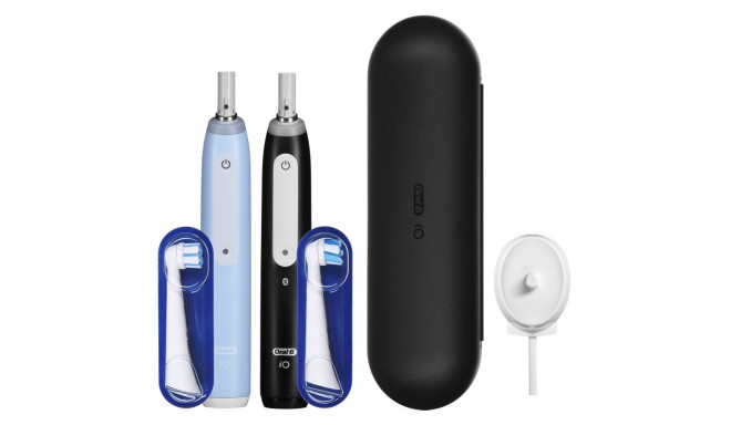 Braun Oral-B iO 3 elektriline hambaharjade komplekt DUO MUST & SININE