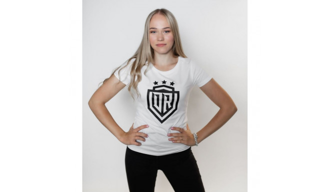 Dinamo - Women's T-SHIRT «DINAMO» WITH BLACK PRINT S White