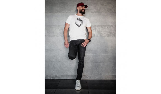 Dinamo - Mens T-SHIRT «DINAMO» WITH BLACK PRINTING M White