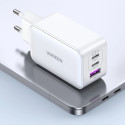 UGREEN Nexode USB-A+2*USB-C 65W GaN Tech Fast Charger White