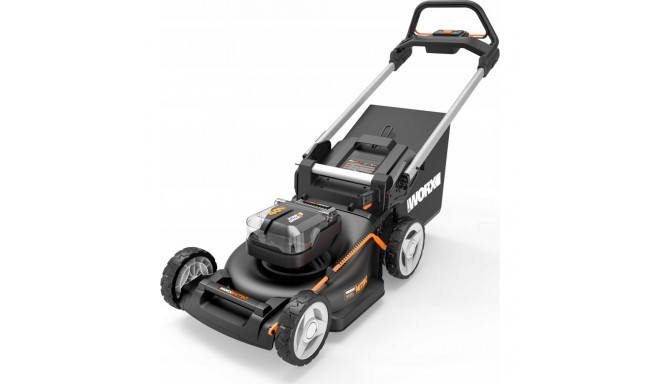 Worx WG748E cordless lawn mower