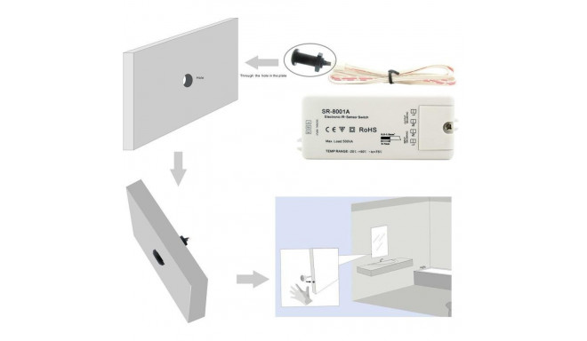 SENSORLÜLITI LED 12-36V 8A SR-8001A-DC