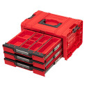 QBRICK PRO tool box with 3 drawers 2.0 EXPERT RED