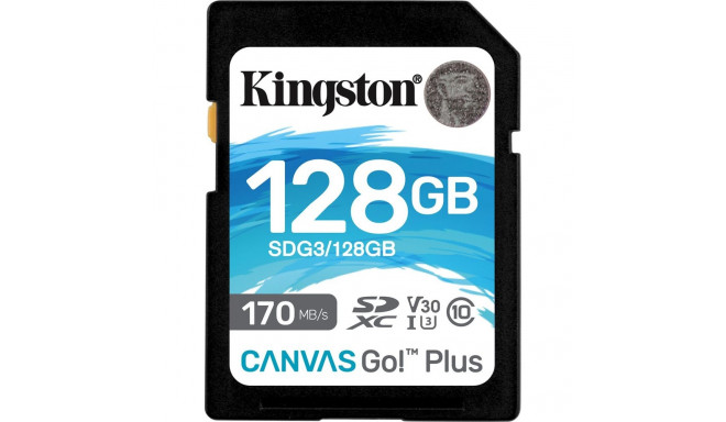 ATM card KINGSTON 128GB SDXC Canvas Go Plus 170R SDG3/128GB