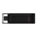 Kingston | USB Flash Drive | DataTraveler 70 | 256 GB | USB 3.2 Gen 1 Type-C | Black