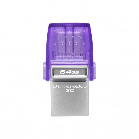 Kingston | DataTraveler | DT Micro Duo 3C | 64 GB | USB Type-C/Type-A | Purple