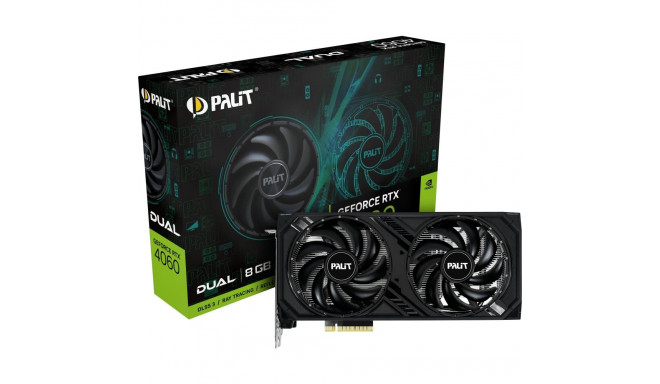 Palit GeForce RTX 4060 Dual 8GB GDDR6 graphics card (NE64060019P1-1070D)