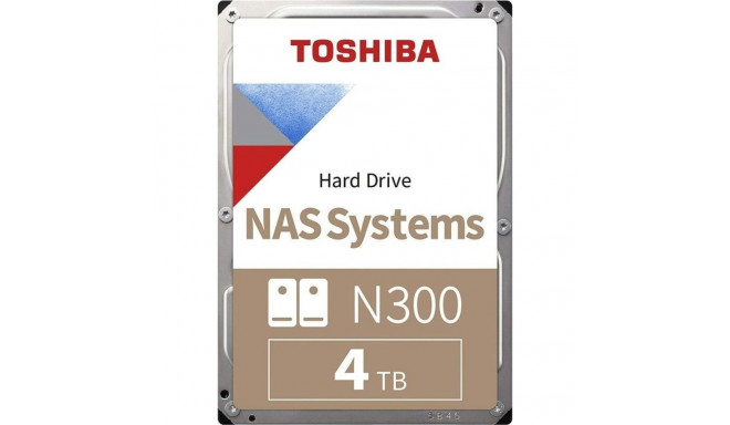 Toshiba N300 server drive (bulk) 4TB 3.5'' SATA III (6 Gb/s) (HDWG440UZSVA)
