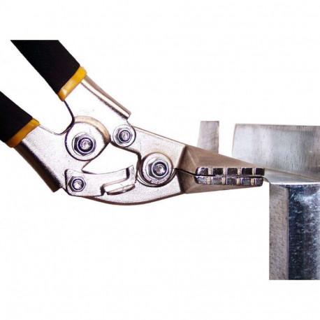 Manual sheet metal bending pliers 80 mm, curved.