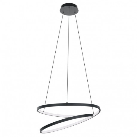 LED rippvalgusti EGLO RUOTALE, 37W, 3000K, 4800lm, must/valge, Ø55 x h150 cm