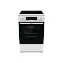 Gorenje | Cooker | GECS5C70WA | Hob type Vitroceramic | Oven type Electric | White | Width 50 cm | G
