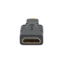 Gembird | Black | HDMI | micro HDMI | HDMI to Micro-HDMI adapter