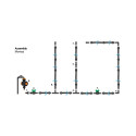 Set with a WATER FLOW DRIP hose - 100m with Timer