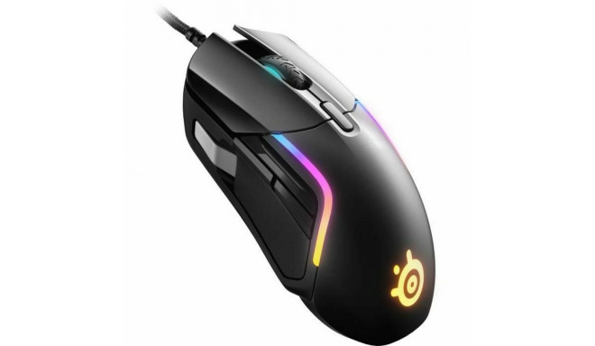 Pele SteelSeries Rival 5 Melns Spēles LED Gaismas Ar kabeli