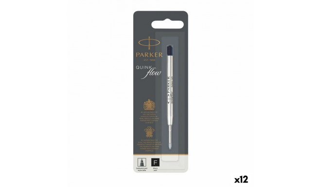 Refill for ballpoint pen Parker Quink Flow Black (12 Units)