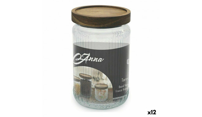 Jar Anna Glass 950 ml 10 x 16 cm (12 Units)