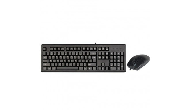 Klaviatuur ja Hiir A4 Tech KM-720620D Must Inglise QWERTY Qwerty US