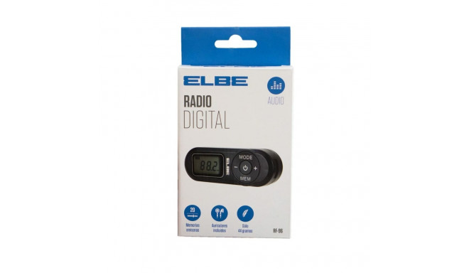 Portatīvais Digitālais Radio ELBE RF-96 Melns FM