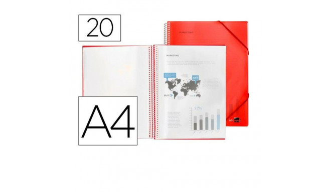 Document Holder Liderpapel EC06 A4 Red