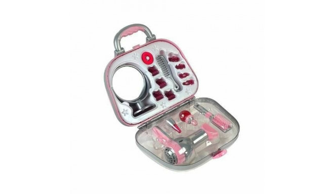 Child's Hairedressing Set Klein Braun Pink Grey