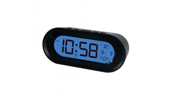 Clock-Radio ELBE Black Thermometer