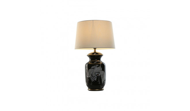 Desk lamp Home ESPRIT Black Golden Ceramic 50 W 220 V 40 x 40 x 70 cm