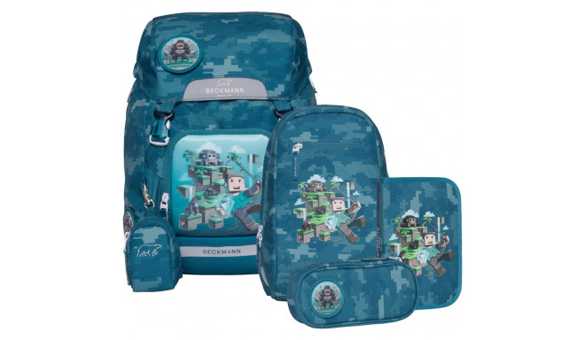 Seljakott/ ranits Beckmann Classic komplekt 6 osaline Jungle Game kasvule 116-140cm, maht 22l, koti 