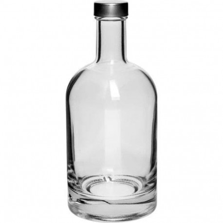 BOTTLE GLASS 0.5L MISS BARKU WITH CAP
