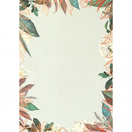 Kirjablankett Peony fooliumist detailidega 190g/20lehte