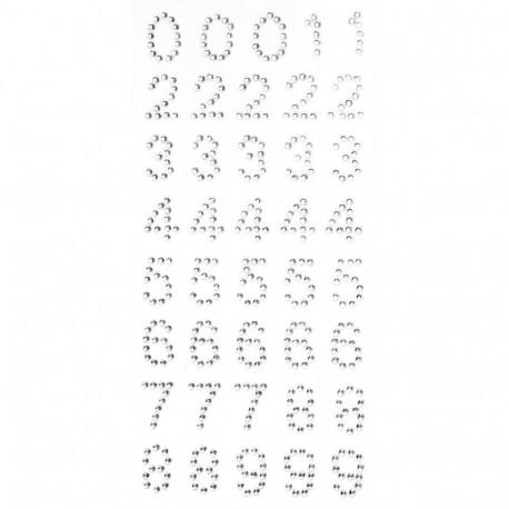 Kristallkleebis Numbrid