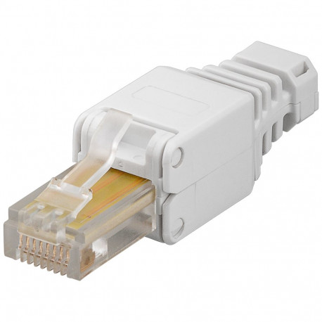 Modularpistik RJ45 Cat5e varjestamata, ühekiulisele/mitmekiulisele kaablile tööriistavaba