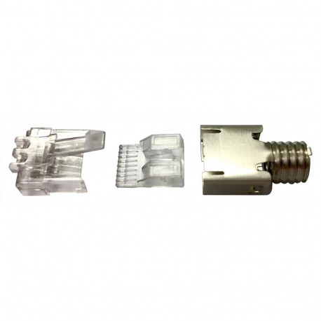 Modular Plug Kit, category 6, shielded, 8-position, 5.1 – 6.0mm max cable jack OD, 500/bag 26-23 AWG